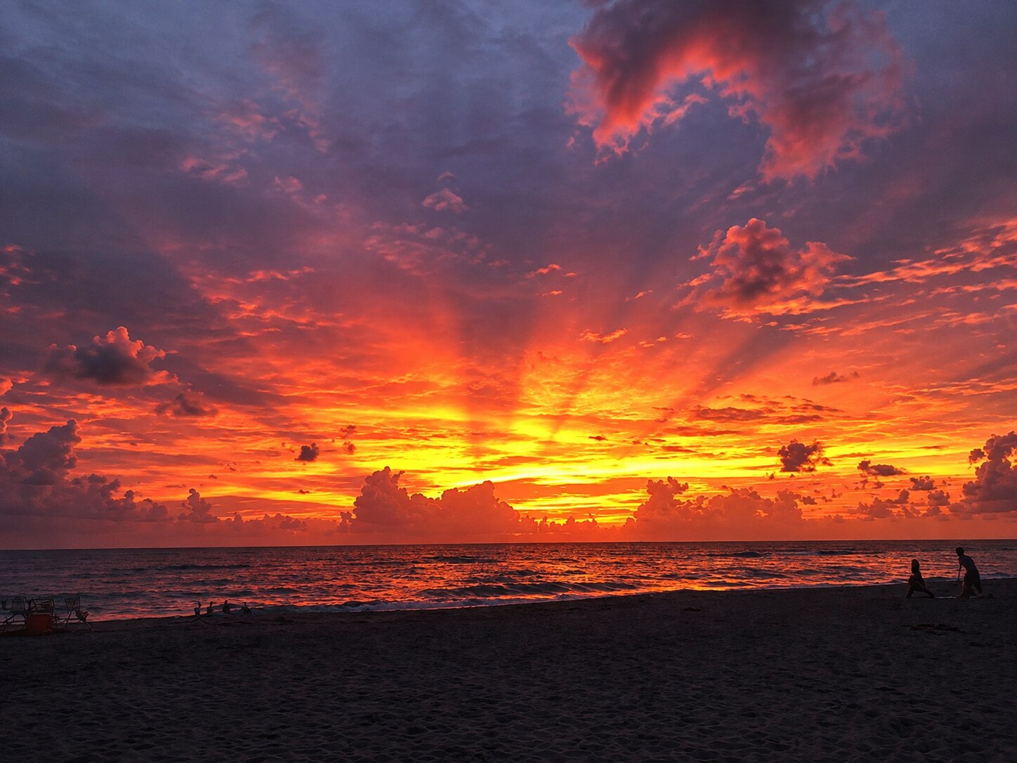 Sunset over the sea at AmanDagat