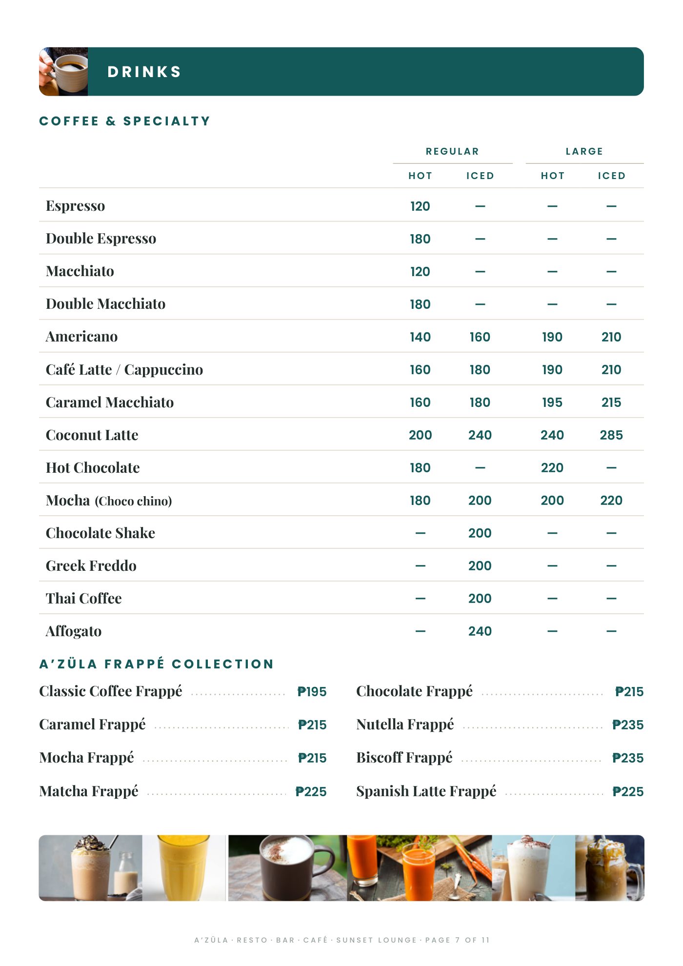 A’Züla menu page 7 of 11