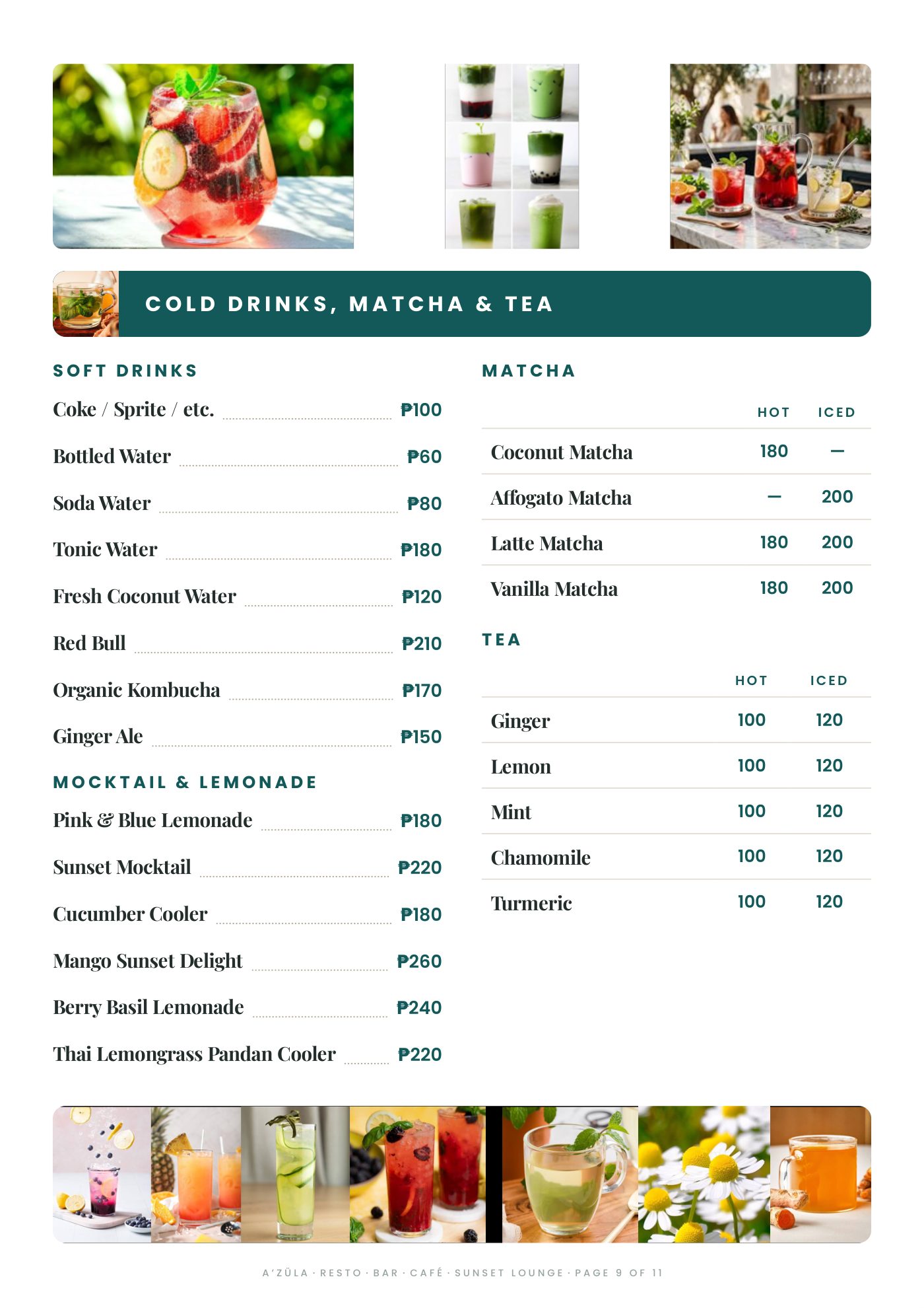 A’Züla menu page 9 of 11