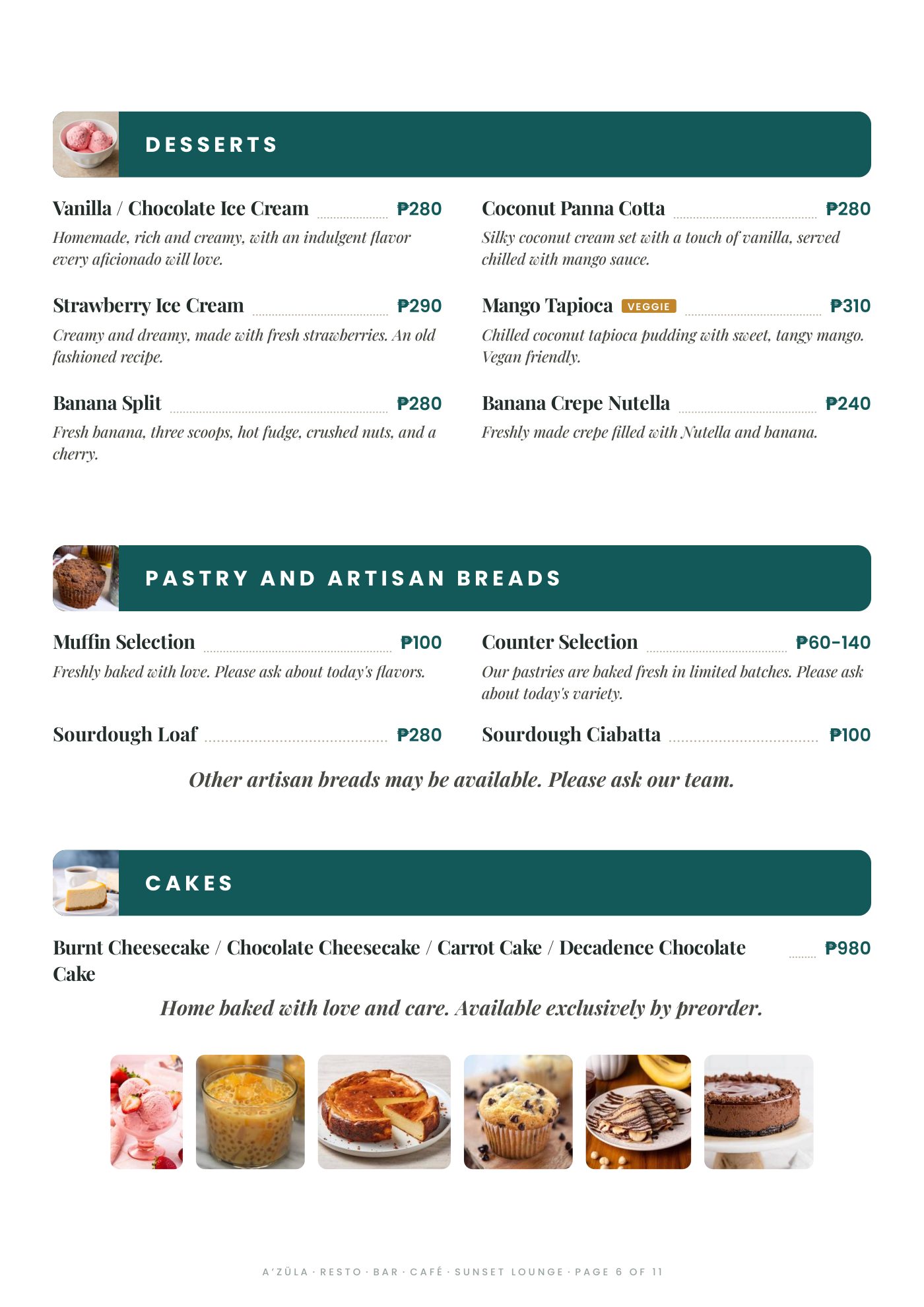 A’Züla menu page 6 of 11