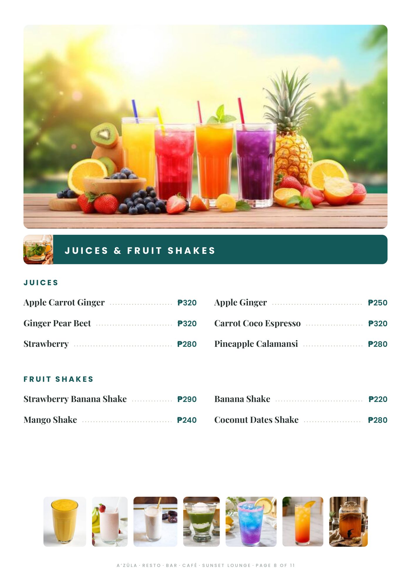 A’Züla menu page 8 of 11